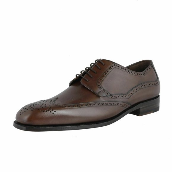 Dolce & Gabbana Men\'s Brown Leather Oxfords Shoes main image 8